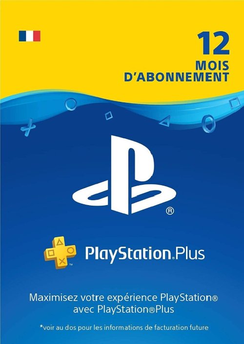 Buy Playstation Plus - 12 month membership (FR)