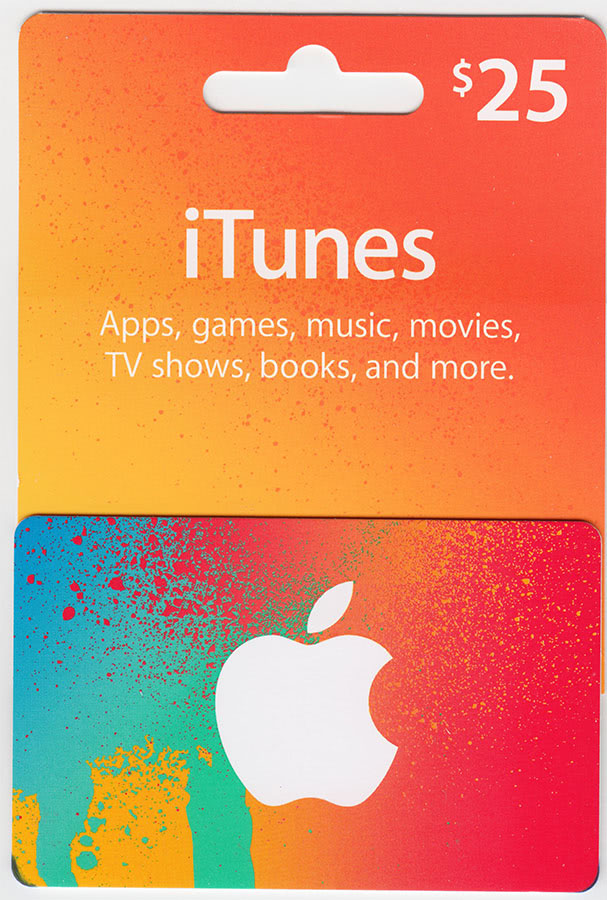 $25 iTunes Gift Card - Apple Prepaid Card $25 US Key Code