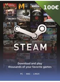 ÐšÑƒÐ¿Ð¸Ñ‚ÑŒ Steam Wallet â‚¬100 (Euro) card