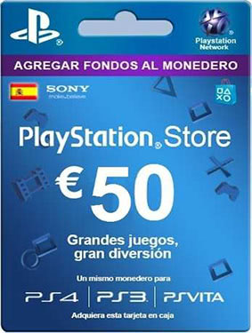 PlayStation Network Carregamento €50 – PSN –