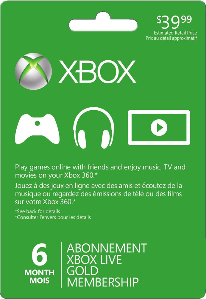 overloop harpoen Winderig Buy Xbox Live 6 Months Gold Subscription
