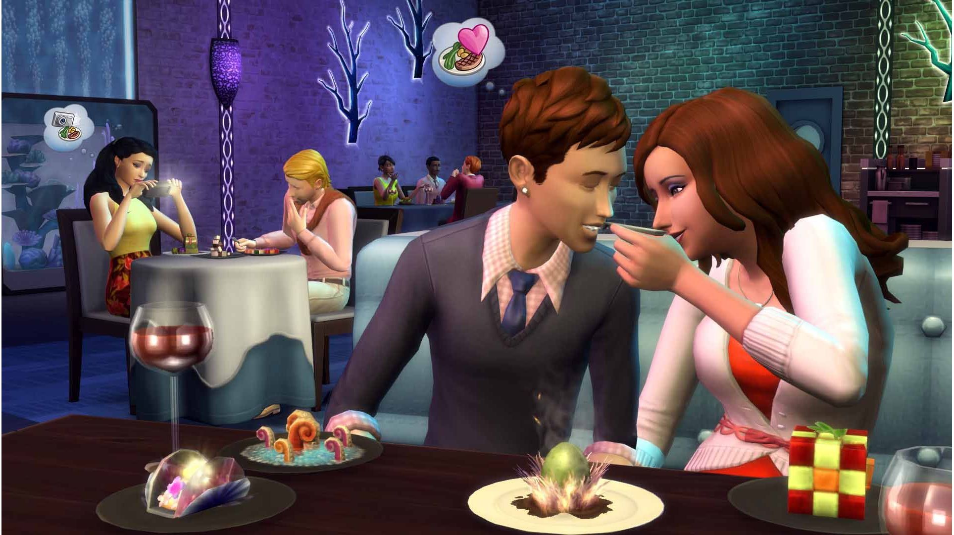 Симс 4 игра семья. SIMS 4 игра. Dine out симс 4. The SIMS™ 4: В ресторане. Симс 4 няня.